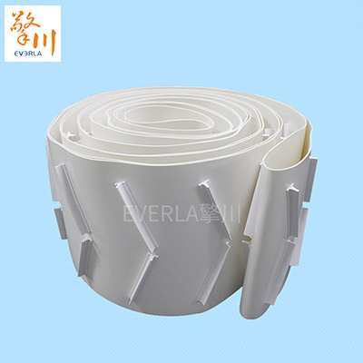 pu食品輸送帶_加雙排T型擋塊