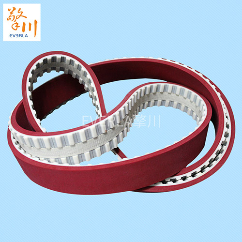 表面加紅膠底面開(kāi)槽<a href='http://m.yiemit.com/' target='_blank'><u>同步帶</u></a>