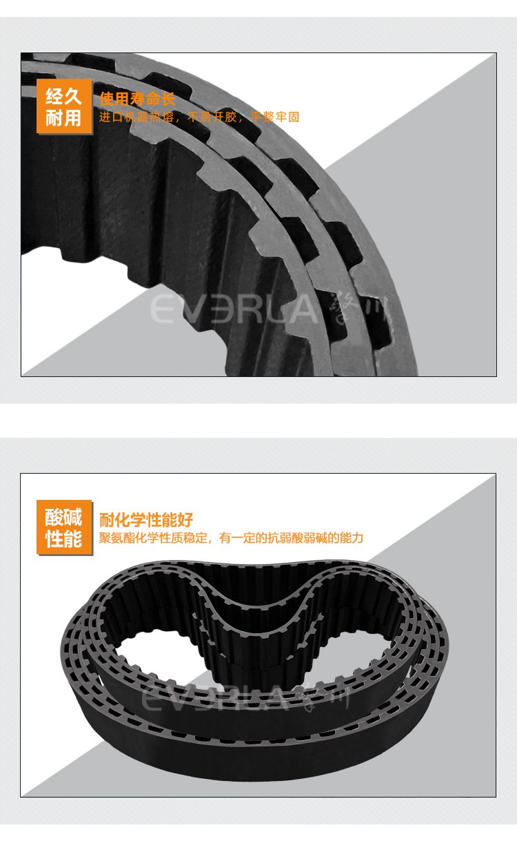 黑色橡膠同步帶